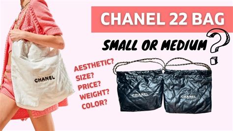 chanel 22bag medium|chanel 22 sizes medium.